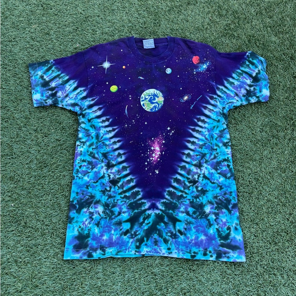 Liquid Blue Galactic Tie-Dye Tee